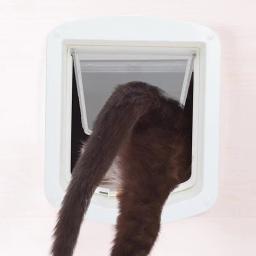 Porta exterior para animais de estimação, porta para cães e gatos, entrada de parede, porta com fecho de segurança 4 vias, porta pequena para cães e gatos - Image 4