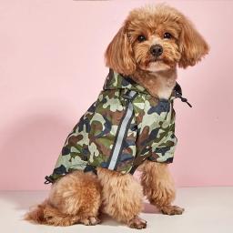 Impermeável reflexivo com capuz para cães e gatos, Casaco impermeável, Roupa ao ar livre, Pet Shop, Puppy Rainwear - Image 2