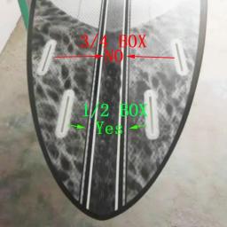 Fiberglass Surfboard Fins Set para Wakeboard, Fiberglass Fins-Acessórios Skimboard Traseiro, BiLong Futures, Fibra de Carbono, XS-Traseira, 2 Pcs - Image 2