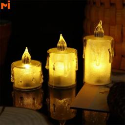 Vela led eletrônica para decoração, festa de aniversário, celebração, romântico, atmosfera, natal, mini luz noturna, decoração de casamento, 1pc - Image 1