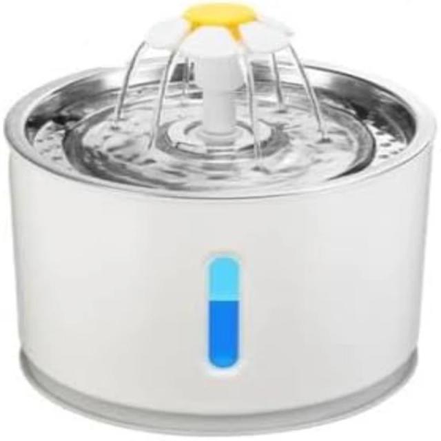 Bebedor Inox Tipo Fonte com Filtro para Animais: Acessórios Saudáveis e Confortáveis para Gatos e Outros Pets