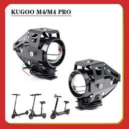 Luz LED guiador para scooter elétrico, faróis à prova d'água, acessórios para bicicletas, adequado para KuGoo M4 Pro, 2 em 1 - Image 1