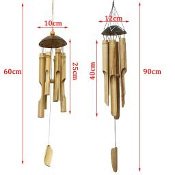 Natural Handmade Bamboo Tube Wind Chime, Wind Bell para exterior, interior, jardim, decoração da árvore do pátio, ornamentos - Image 6
