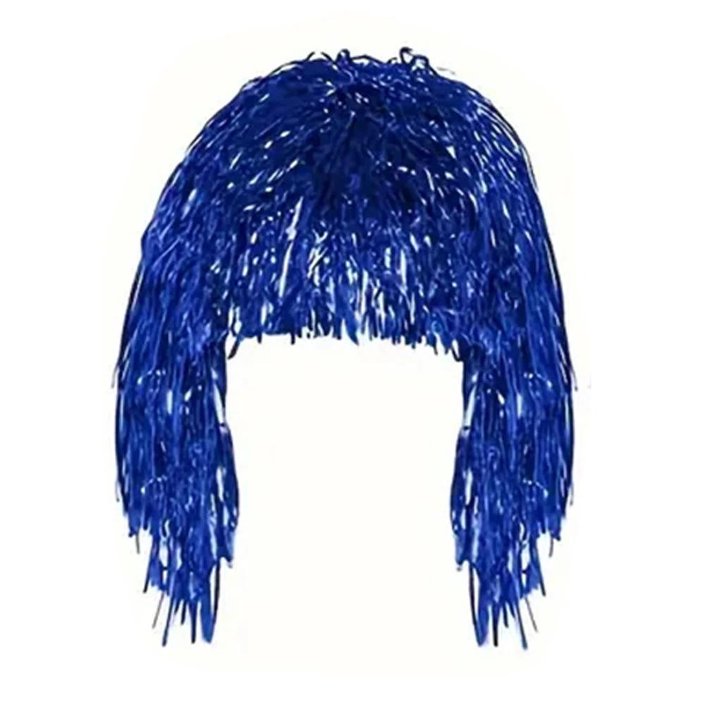Perucas Cosplay Coloridas Vibrantes com Chapéus Divertidos, Ideal para Discoteca, Bolas, Festas de Aniversário, Reuniões de Grupo, 1Pc - Image 1