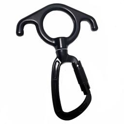 Figura 8 mosquetão giratória 3 em 1 ferragem para dança aérea escalada de seda yoga girando voar antena e rede acessórios balanço - Image 2