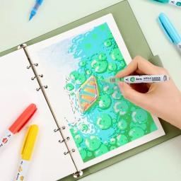 Arrtx 36 cores canetas de tinta acrílica para pintura em rocha ponta pincel caneta acrílica marcadores à prova dwaterproof água marcador de tinta materiais de arte - Image 5