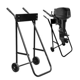Suporte do motor do barco externo, Heavy Duty, Carrinho de suporte do motor externo, Armazenamento com 2 rodas - Image 3