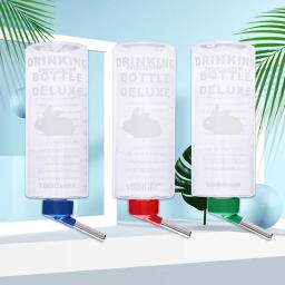 Garrafa de água suspensa para pequenos animais, bebedor de cores aleatórias, bebida automática, coelhos, cobaia, alimentador de papagaios, 1000ml - Image 4