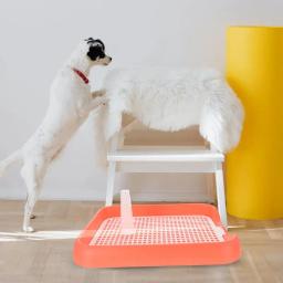 Bandeja potty antideslizante para treinamento de animais de estimação, Banheiro para cães pequenos e gatos, Almofadas potty internas para cachorro e gatos, Caixa de lixo - Image 5