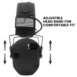 Earmuffs Tiro Eletrônico, Caça Tática, Headset Amplificação de Som, Proteção Orelha, Anti-Noise Ear Muff, Esportes ao ar livre - Image 3