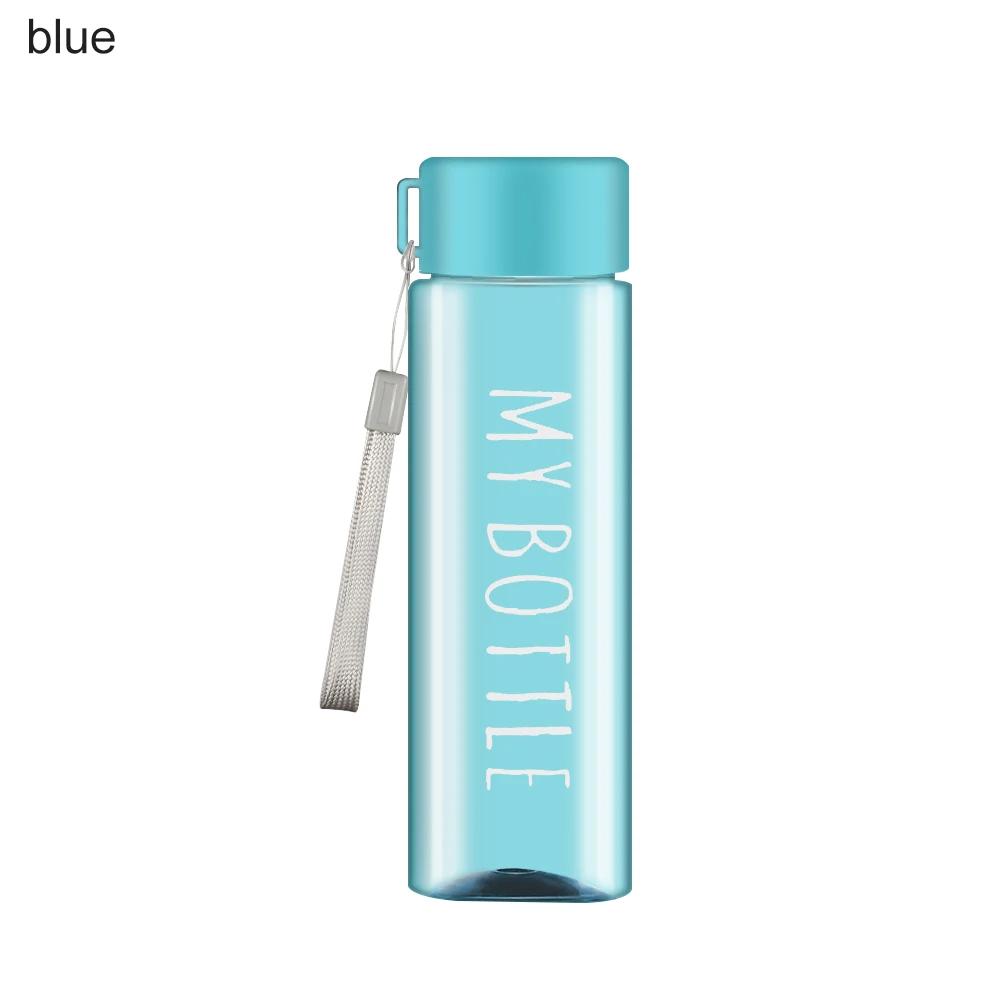 Copo de plástico portátil para homens e mulheres, grande capacidade, ao ar livre, café, suco, verão, 500ml - Image 1