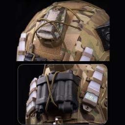 Capa tática do capacete de caça com aro e laço, Airsoft e Paintball capa do capacete para Fast SF, M, L - Image 6