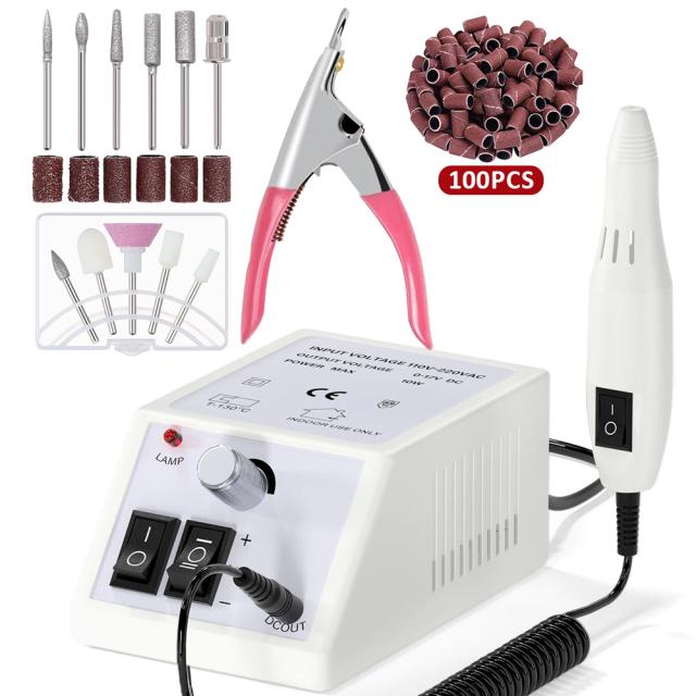 Lulaa Lixadeira de Unhas Gel Polidor Broca Caneta Aparelho Elétrico Manicure Conjunto Máquina Polimento Fresa Ferramenta 11 Brocas