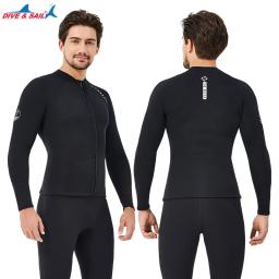 Calças de neoprene para homens e mulheres, calças de mergulho premium, jaqueta subaquática Split, 2mm - Image 2