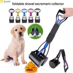 Pá dobrável e aparelho de fezes para cães Coletor de excrementos ao ar livre Aparelho de caminhada Ferramenta de limpeza Produtos Pet - Image 1