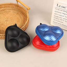 Caixa de armazenamento de couro PU para tênis de mesa 3 bolas de pingue-pongue impermeável, acessório de treinamento esportivo na moda - Image 3