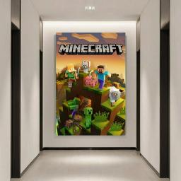 Bloco de Jogo Mina-C-Artesanato Bloco Bordado, Praça Hanging Arte Impressa, 5D Pintura Diamante, Ponto Mosaico, Tamanho grande, Nova Colectio, 2024 - Image 2