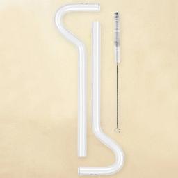 Anti Rugas Beber Palha com Escova de Limpeza, Flauta Estilo Design, Sem Rugas Palhas para Eliminar Lip Vincar - Image 3