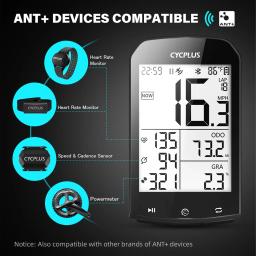 Computador de bicicleta gps sem fio cycplus m1, velocímetro à prova d'água, odômetro ant + bluetooth5.0, acessórios para ciclismo - Image 6