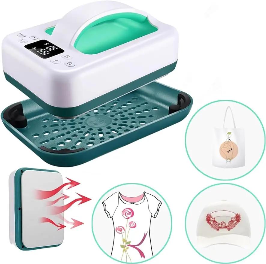 Mini Prensa Térmica Portátil para DIY, Rápido, Mesmo Calor, Fácil, Camisas Artesanais, X com Base Isolada, Sublimação HTV, 7 em × 5 em - Image 1