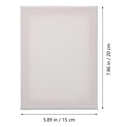 5 peças de lona esticada quadrada em branco telas de algodão para óleos pintura em aquarela lona 8x6 polegadas (20x15 cm) - Image 5