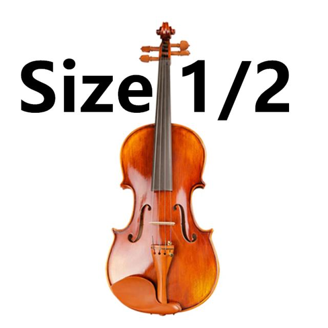 Violino Profissional 4/4 Anjo Oito com Listras Naturais em Bordo e Estojo para Arco - Artesanato de Maestro