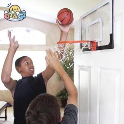 Mini basquete hoop para crianças e adultos indoor com eletrônico placar pendurado montagem na parede esporte jogo de treinamento brinquedos crianças - Image 1