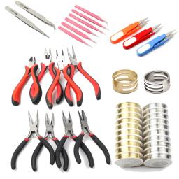 Jóias Fazendo Kits Ferramenta, Alicates Conjunto com Alicates Side Corte, Fio Cortador, Fio Elástico, Fio De Cobre Scissor, Beading Pinças, DIY - Image 1