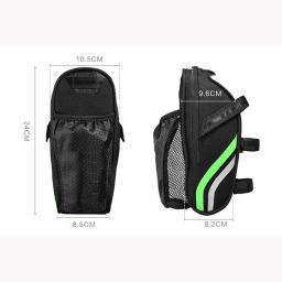 Impermeável Bike Saddle Bag com Water Bottle Pouch, Sacos de bicicleta, Under Seat Pack, Mountain Road Saddle, Storage Bag - Image 2