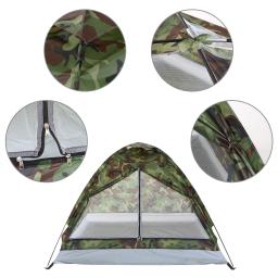 Waterproof Camping Tent, Windproof, UV Sunshade Canopy, única camada, Outdoor Equipamentos Camuflagem portátil, 1 ou 2 Pessoa - Image 4
