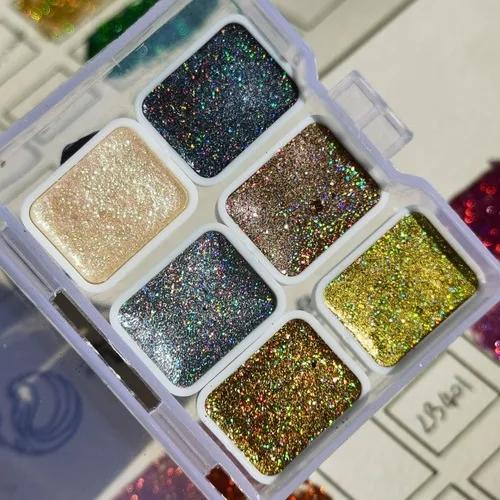 Laser Sólida Pintura Aquarela, Escova de Caligrafia, Cor Mágica, Linha Pintura Traçado, Prego Aquarelle Art Supplies, 12 Cores, 1ml - Image 1