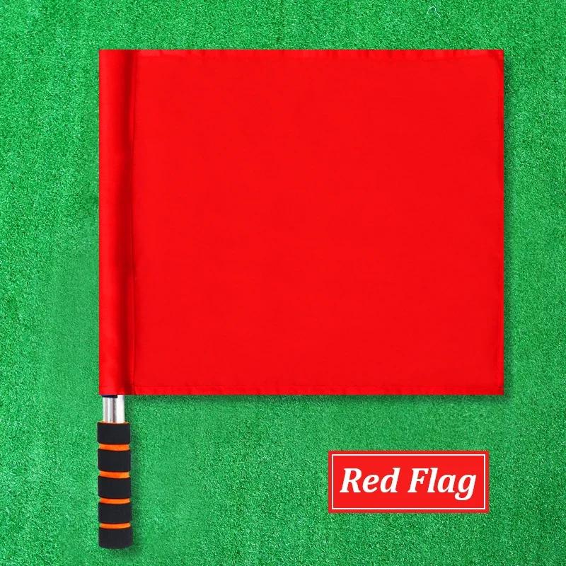 Futebol árbitro bandeira e saco de armazenamento, Bandeira de linha, Competição Match Equipment, Competição, Campo, Profissional - Image 1