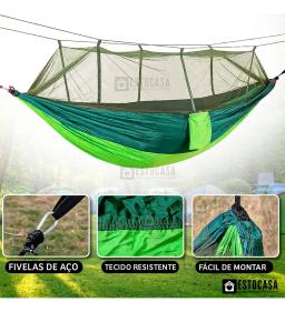 Rede De Descanso Com Tela Mosquiteiro Confortável Camping - Image 5