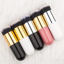 Nova moda chubby pier fundação escova plana creme pincéis de maquiagem profissional cosméticos escova destaque solto pó brus - Image 6