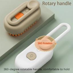 Rotatable Spray Massagem Escova para Pet, 3 em 1, Um Botão, Spray de vapor, Dobrável, Flutuante, Banho, Depilação, Pente - Image 4