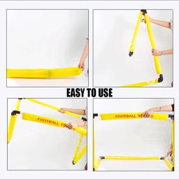 Portable Folding Futebol Goal com Saco, Mini Sport Net, Outdoor Indoors e Esportes, Equipamento de Treinamento de Futebol Juvenil para Crianças - Image 6