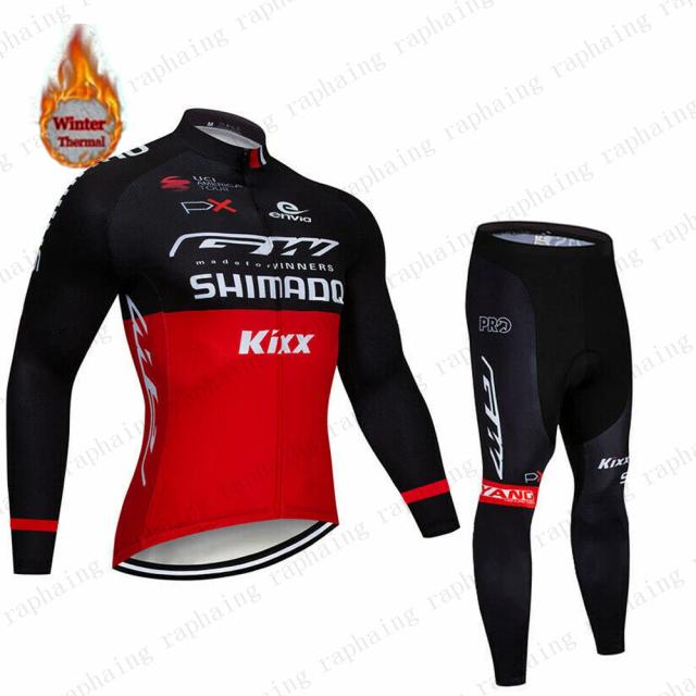Camisa Térmica de Ciclismo e Terno Profissional para Montanha - Roupas Esportivas de Inverno de Alta Performance