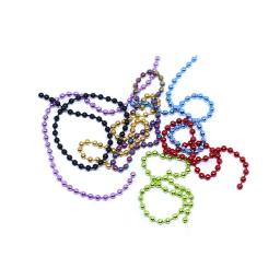5 pçs/saco total 75cm galvanoplastia cor 2.4mm grânulo olhos corrente mosca amarrando materiais para 8 # -12 #   mosca de ninfa com padrão de mosca Charlie - Image 2