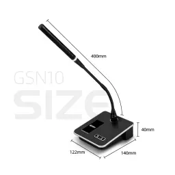 Profissional desktop Gooseneck microfone, ajuste multi-direcional, adequado para vídeo Karaoke, palestras online, GSN10 - Image 5