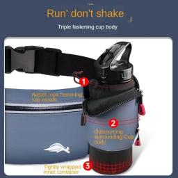 Cinto de corrida impermeável e bolsa de telefone, Kit de ginástica para homens e mulheres maratona ao ar livre, Mochila de chaleira multifuncional - Image 6