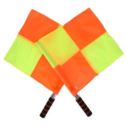 Bandeira do arbitragem de futebol, bandeira do árbitro de futebol com bolsa para armazenamento, ferramenta de treinamento, futebol e hockey, 2 peças - Image 3