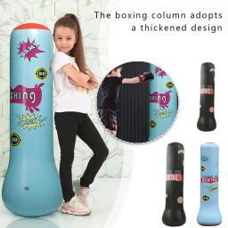 Saco de boxe inflável para crianças, soco, chutar brinquedo, luta esportes, crianças luta, pressão, PVC sandbag, X3G7 - Image 2
