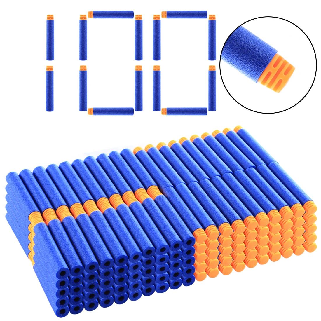 1000 pçs azul alta balas buffered para nerf elite série macio bala dardos cabeça plana recarga espuma munição balas para nerf blasters - Image 1
