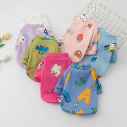 Desenhos animados impressos camisola macia para cães pequenos, Chihuahua roupas, quente Pet Outfit, roupas de inverno, novo - Image 3