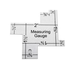 Metal Medidor para Patchwork, Mão Modelos De Costura, Quilting Régua, Ferramenta Acessório, 1Pc - Image 2