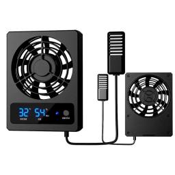 Ventilador de Ventilação para Répteis, Ventilador de Refrigeração Inteligente com Display LED, Vento Forte, Baixo Ruído, Anfíbios, Répteis, Serpentes - Image 1