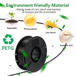 KINGROON  Misture a Cor 10Rolls PLA PETG TPU Filamentos para Impressora 3D Plástico 1KG 1.75MM Eco-Friendly Sem Bolha Spool 3D Printing Material - Image 4