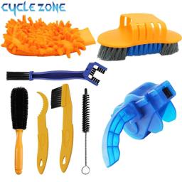 Limpador de corrente portátil mtb kit de limpeza de ciclismo conjunto de escovas de purificador de bicicleta ferramenta de reparo de lavagem para ciclismo de estrada - Image 1