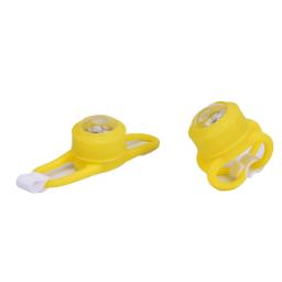 Amarelo LED bicicleta sino anel luzes, Bell bicicleta colorida, Road Bike acessórios - Image 2