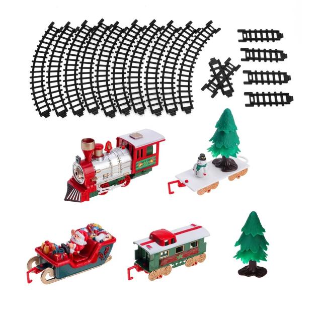 Brinquedo Trem Elétrico de Natal com Música e Luzes - Decoração Festiva